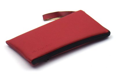 Чохол універсальний на блискавці для телефону 4.0" з карманом із екошкіри Red flotar (S) 7993 фото