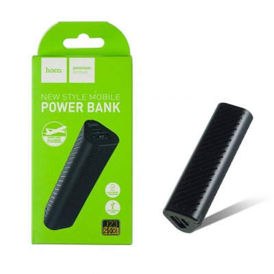 Портативна батарея PowerBank Hoco J23 (2500 mAh) Чорний 7193 фото