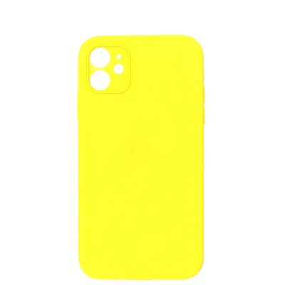 Чохол Full Silicone Camera для iPhone 12 Yellow 9832 фото