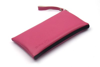 Чохол універсальний на блискавці для телефону 6.5" з карманом із екошкіри Pink (2XXL) 11532 фото